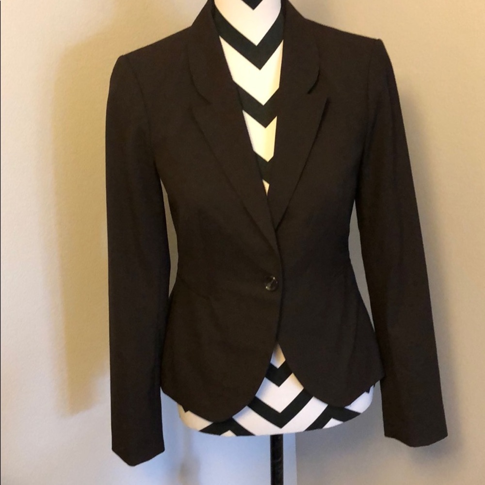 Chocolate brown suit jacket or blazer